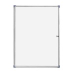 Informationsvitrine zur Wandaufhängung mit Rückwand Stahl weiß 